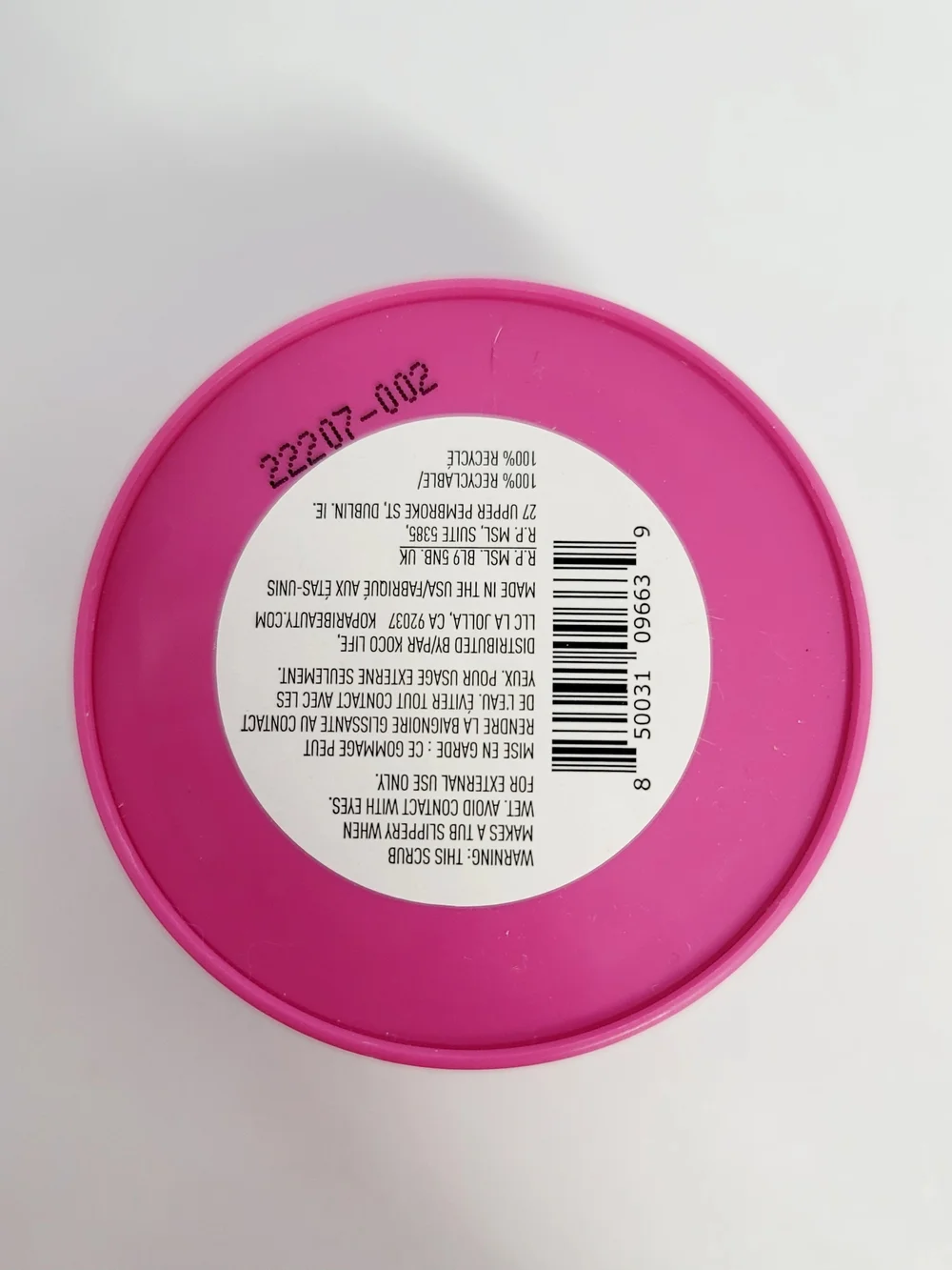 (5 For $25) Kopari Pink Exfoliating Crush Scrub Mini